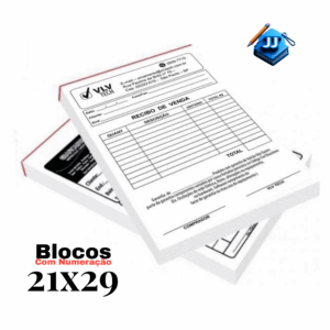 Bloco 21×29 Com numeração